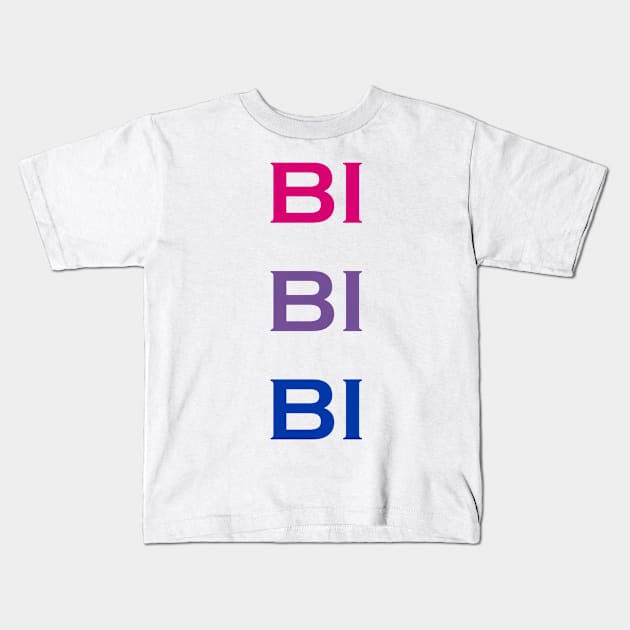 Bi Bi Bi Kids T-Shirt by amyskhaleesi